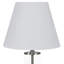 Ensemble de lampes de table cylindriques en verre 27,5 "de haut avec abat-jour blanc