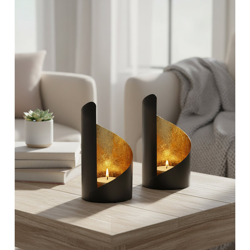 2 Piece Metal Tabletop Pillar Set