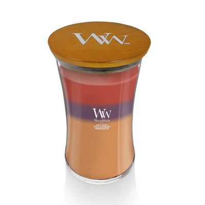 WoodWick Autumn Harvest Scented Large Hourglass Candle