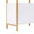 78 Inch 4 Tiers Home Office Bookcase Bookshelf, Storage Cabinet Display Shelf, X Bar Gold Frame