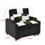 Fauteuil moderne, canapé-lit avec lit escamotable, canapé-lit convertible 3 en 1