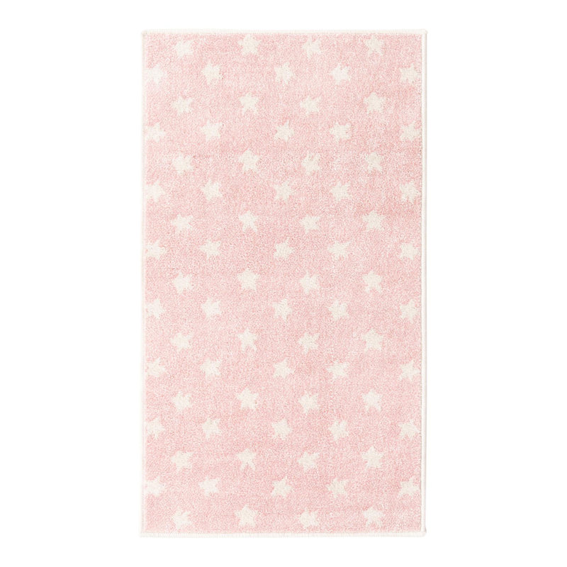 Whimsy Kids Geometric Polypropylene Plastic Rug, Runner 2'2" x 3'11"