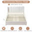 Lit plateforme tapissier avec 4 tiroirs Braya, grand lit blanc-187351419-187351422