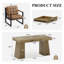 Ensemble table et chaises de salle à manger avec 2 tiroirs et chaises assorties-1331699706-1331699705