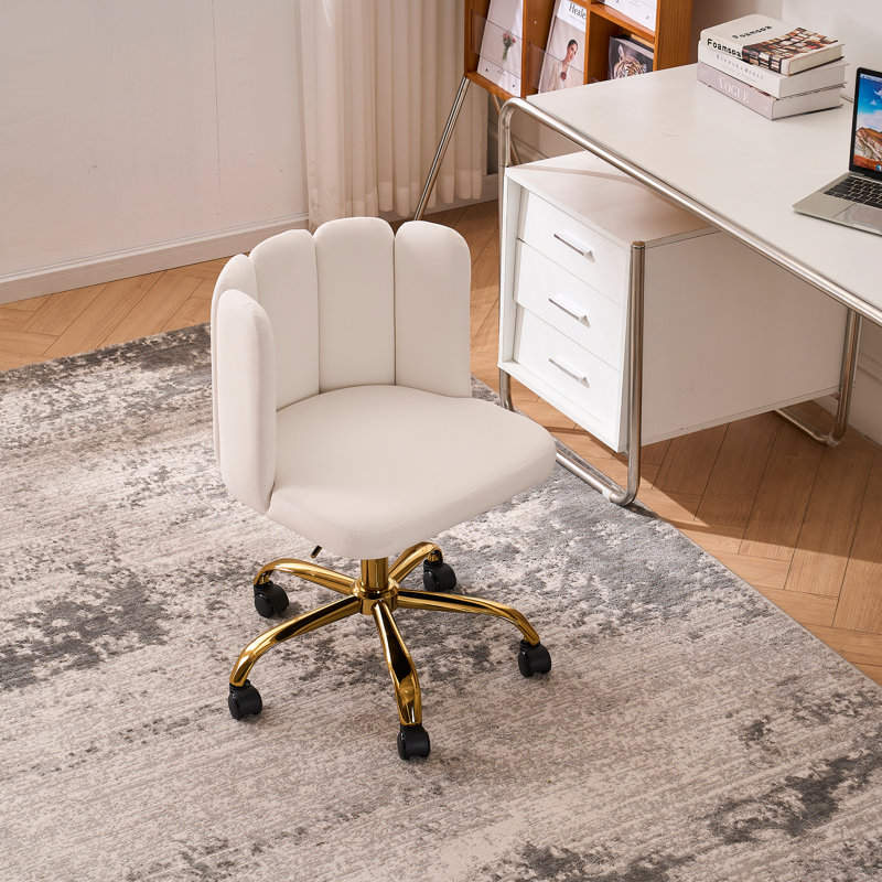 Chaise de coiffeuse avec dossier Venilale, Beige