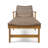 Hampton Wood + Wicker Chaise Lounge-125052895
