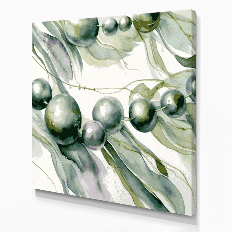 Art mural sur toile Botanical String of Pearls, H 12 po x l 12 po