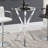 35" Glass Top Bar Table