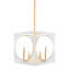 Luminaire suspendu carré en acrylique 8 lumières Transitional