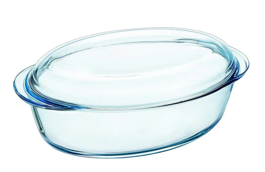 PyrexÂ® 4 in 1 Collection Oval Casserole Base + Lid Glass