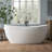 66'' Freestanding Tub Deep Soaking Acrylic Bathtub
