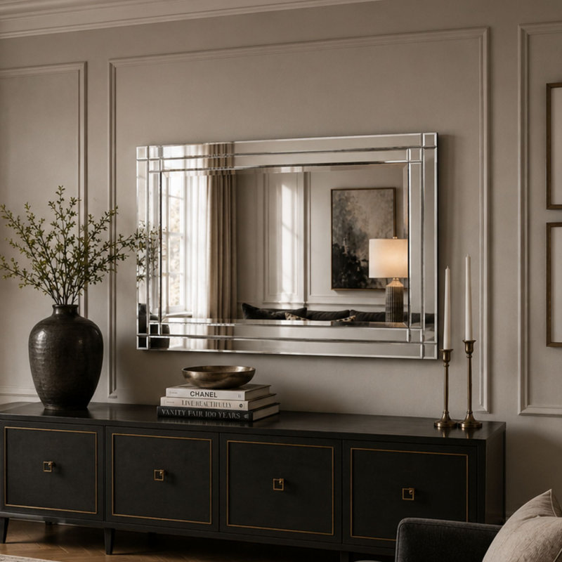Mackenzie Rectangle Mirror, 120cm H x 80cm W