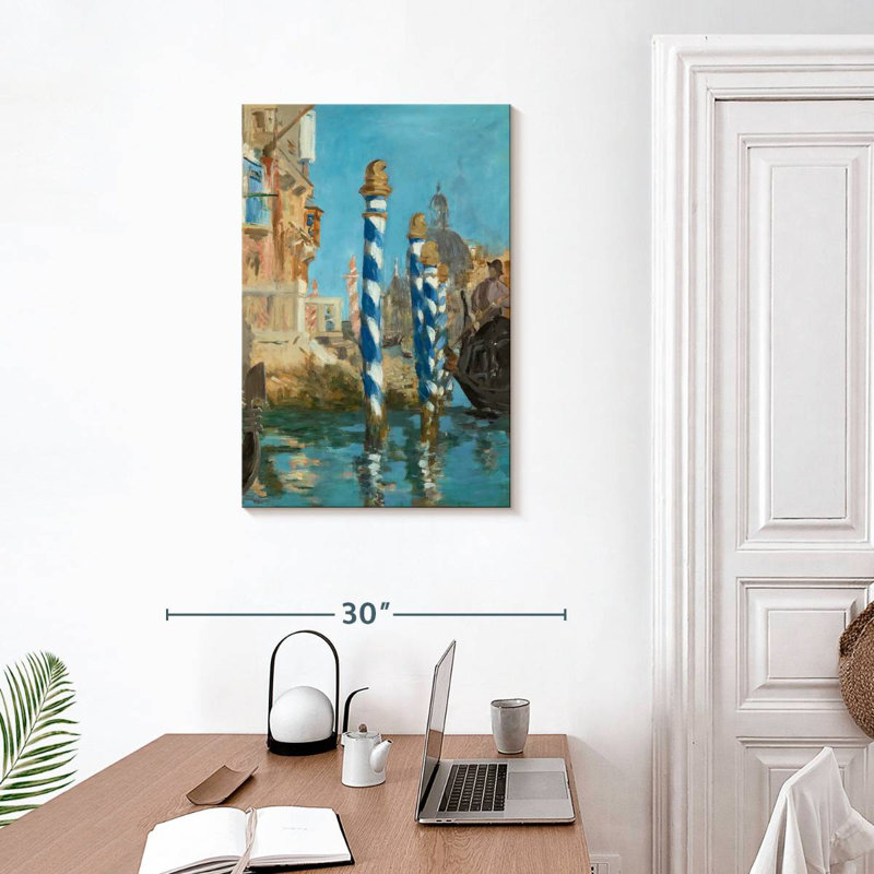 Aime le Grand Canal 1874, H 30 po x l 20 po