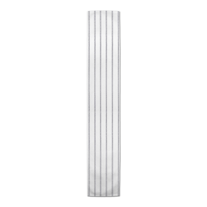 Chemin de table Annie-Marie, 72 po x 16 po, Gris