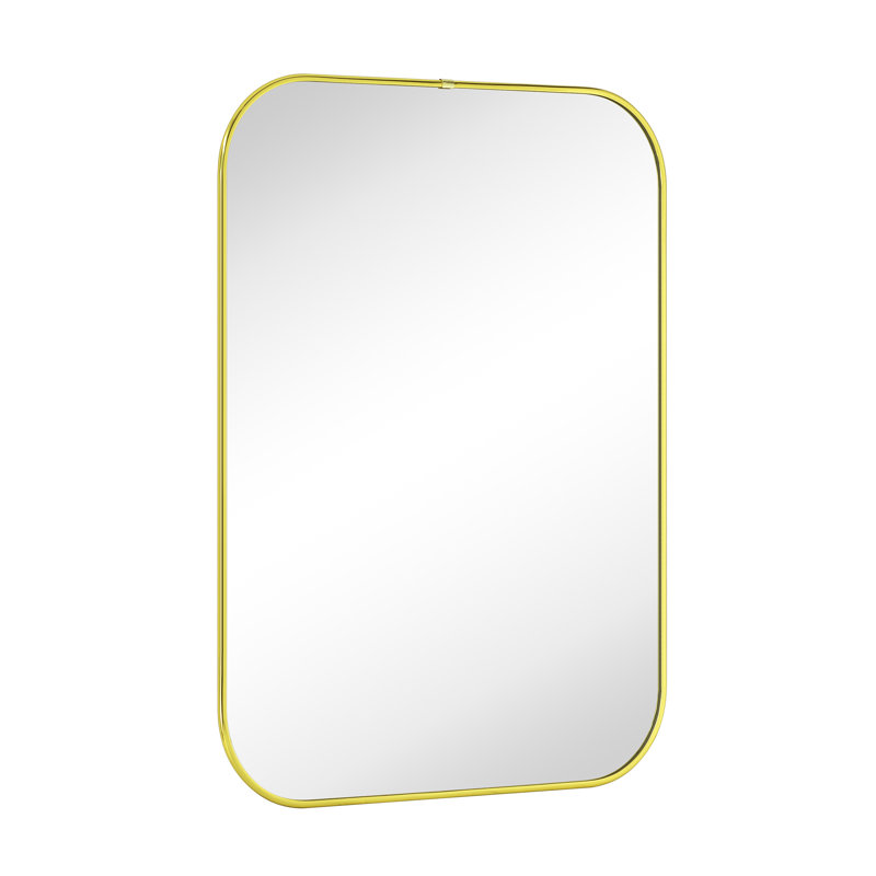 Miroir de salle de bain Lucia, 30 po x 22 po, Or