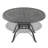 7-Piece Set Of Cast Aluminum Patio Furniture With Black Frame And Red Seat Cushions-568757724