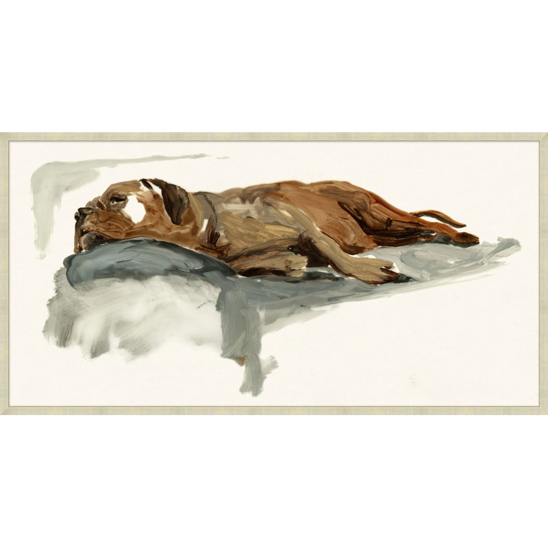Couch Surfer - Peinture encadrée sur papier