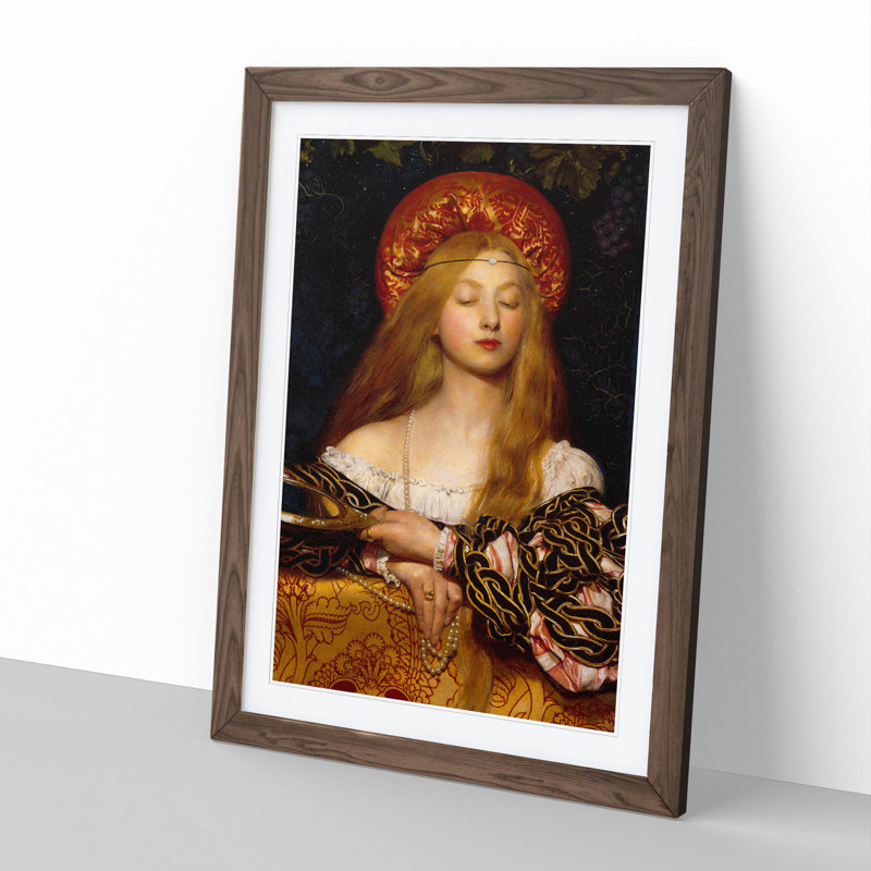 Vanity by Frank Cowper Cadogan - Picture Frame Graphic Art, 36cm H x 27cm W x 2cm D, Walnut Framed