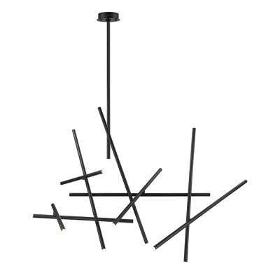 Crossroads 18 - Light Dimmable LED Modern Linear Chandelier
