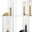 Abat-jour cylindrique en verre transparent