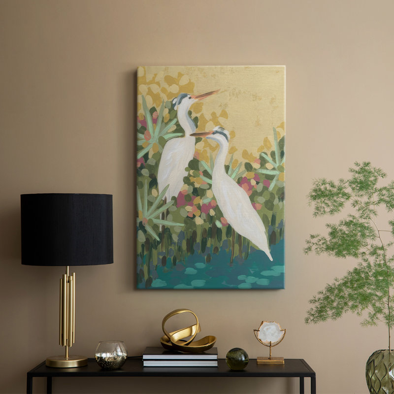 Heron Lagoon I - galerie Cavas, H 48 po x l 32 po