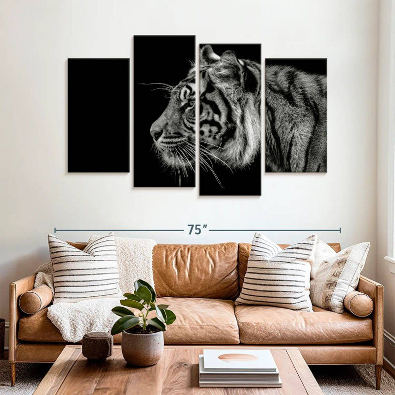 Brampt Tiger Profile, 42" H x 68" W