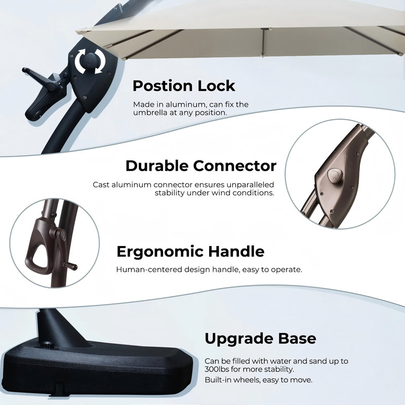 300cm Cantilever Parasol