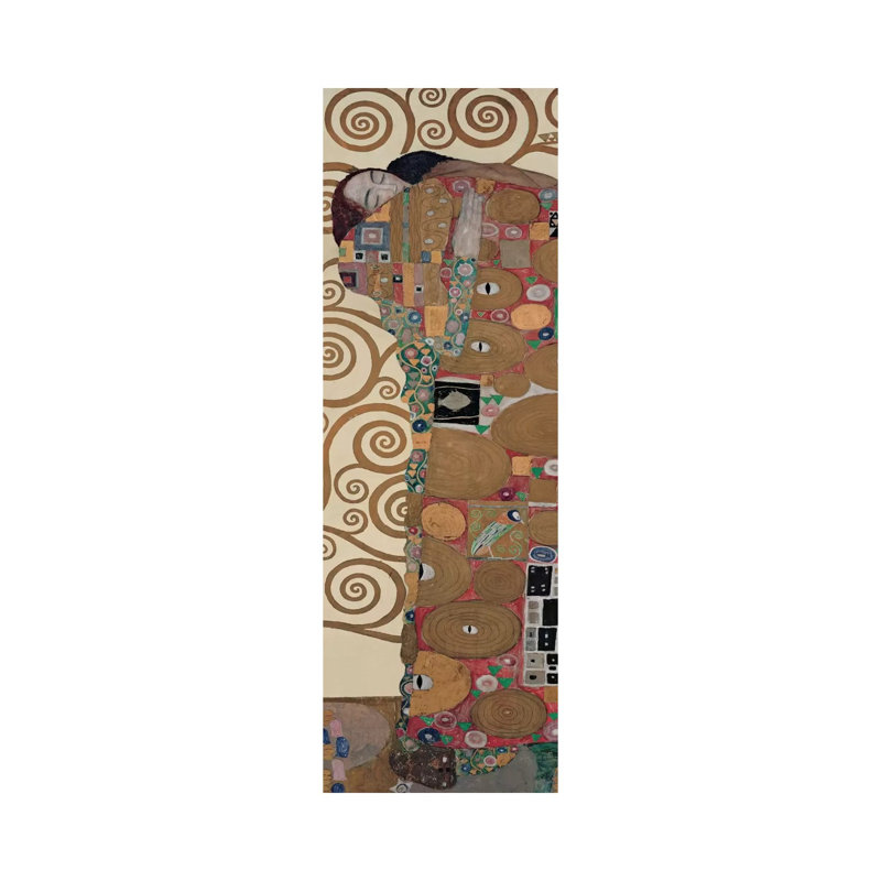 Fulfillment by Gustav Klimt - Wrapped Canvas Panoramic Print, 30.48 cm H x 91.44 cm W x 1.91 cm D