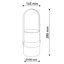 Lynnesha 28cm Battery Powered Integrated LED Outdoor Lantern-555898872