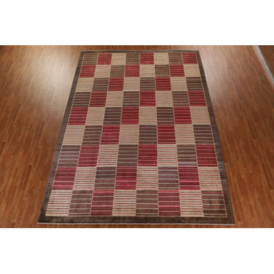 Tapis à carreaux Gabbeh 10 x 14