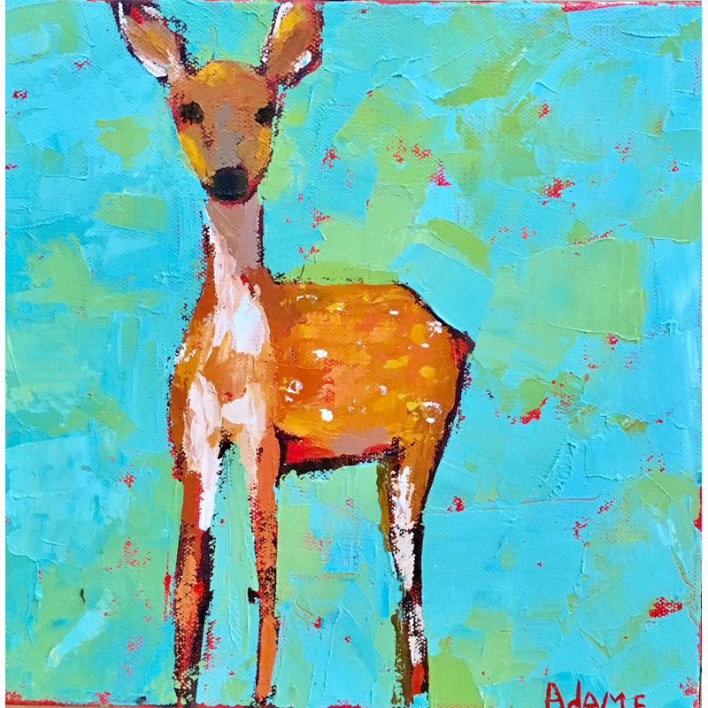 Fawn Print by Phyllis Adams, 21.25" H x 17.25" W