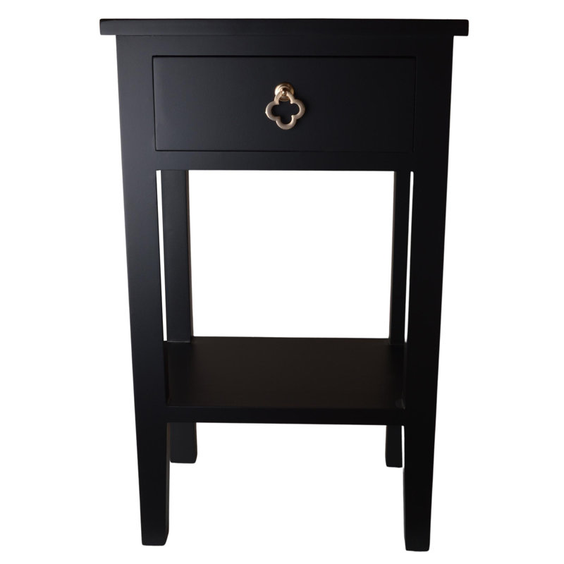 Avgolida Medium Density Fiberboard (MDF) Rectangle Accent Chest, Black