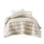 Édredon simple / simple TG et housse de coussin, conception minimaliste moderne, finition, rembourrage respirant, doux au toucher, sécuritaire pour le sommeil, lavable à la machine, couleur taupe