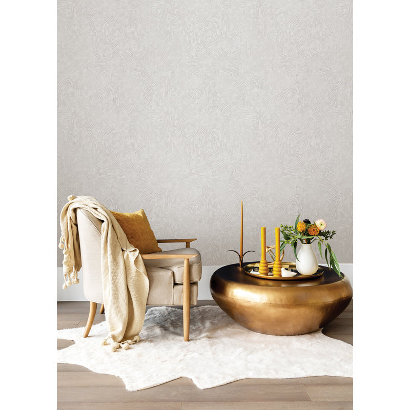 Rouleau de papier peint Agassiz Burst, Crème, crème