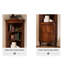 Armoire de coin en bois massif Traditional