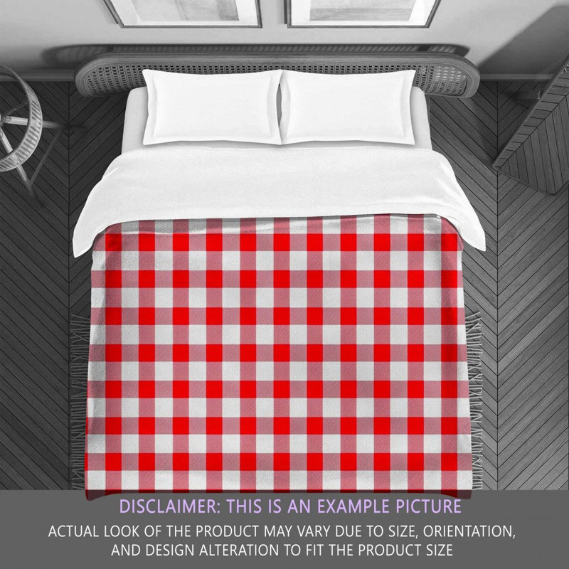 Polyester Gingham Comforter, Twin Comforter