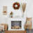 Persimmon and Pinecones Artificial Fall Wreath