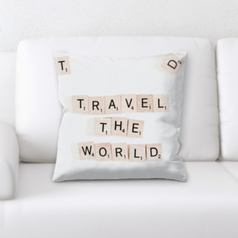 Coussin de voyage the world