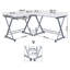 Corner Desk, L-Shaped Computer Desk, For Study And Games, Space Saving, Easy Assembly, 138 X 150 X 75 Cm-1677422796