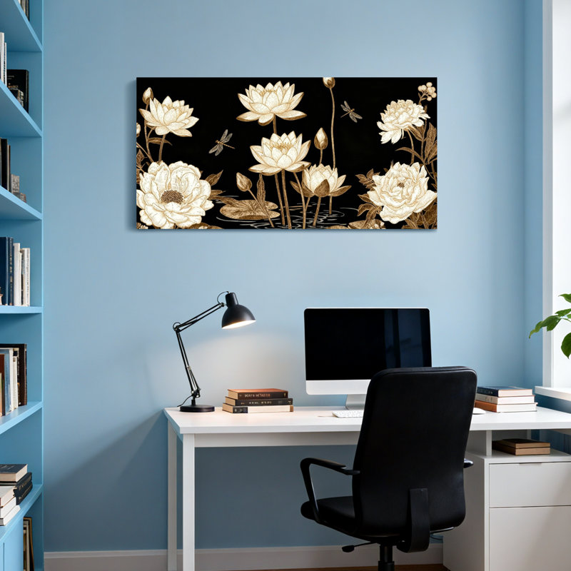 Plantes et fleurs Fleurs de fond Libellules, H 16 po x l 32 po