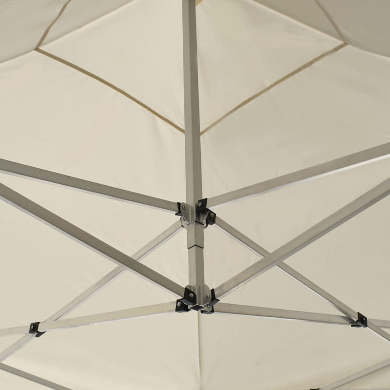 Abney 7.62m x 7.62m Metal Party Tent, Cream, 78.74 "H x 78.74 "W x 124 "D