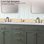 Dessus de meuble-lavabo en pierre reconstituée 72 po x 22 po avec lavabo