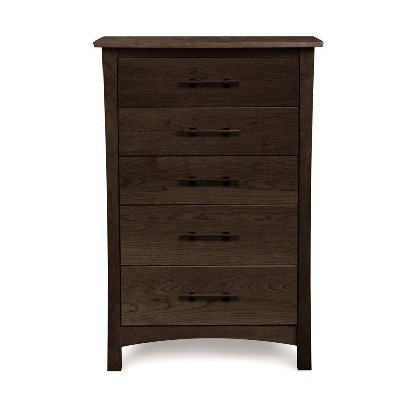 Monterey 5 - Drawer Solid Wood Dresser, Smoke Cherry