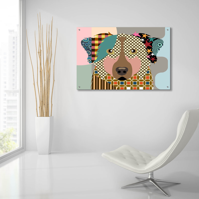 «Berger australien» par Lanre Adefioyue, H 24 po x l 36 po x P 0,2 po