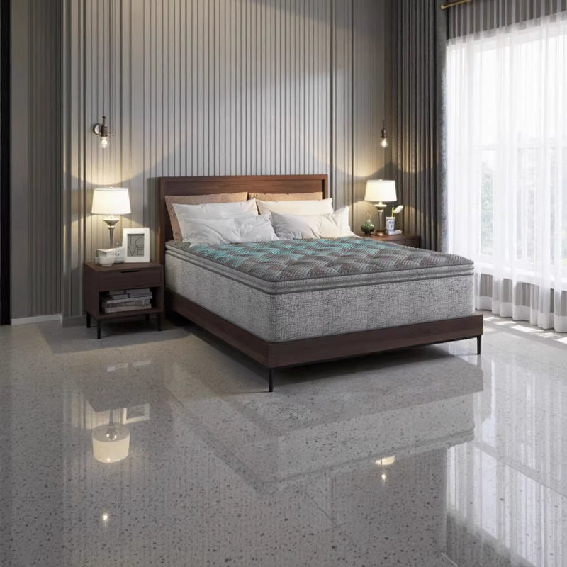 Restonic Comfort Care 13" Hybrid California King Mattress with Individual Pocketed Coils, Firm Support & Advanced Cooling Technology