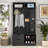 Hall Tree With Bench With 6 Hooks Coat Hanger Entryway Bench Storage Bench-1834958920
