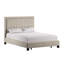 Lit tapissier capitonné standard à profil bas Kaster-517925154-517925156