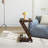 25.6"H 2 Tier Solid Wood End Table with Casters for Living Room & Bedroom-1708968934