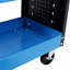 Chariot à outils sur roulettes à 3 niveaux sur roulettes, chariot à outils robuste avec panneau perforé pour atelier de réparation, garage, entrepôt, bleu-1455559852