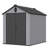 6*8Ft Resin Plastic Storage Shed For Backyard Garden Big Spire Tool Storage